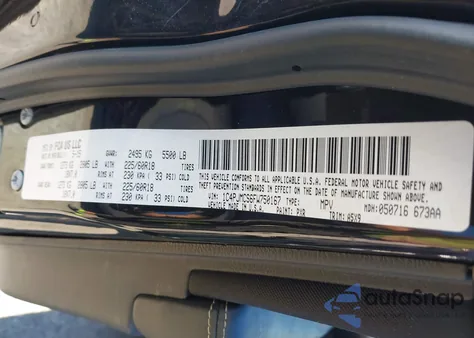 2015 Jeep Cherokee Latitude Altitude from USA, damaged, VIN 1C4PJMCS6FW750167